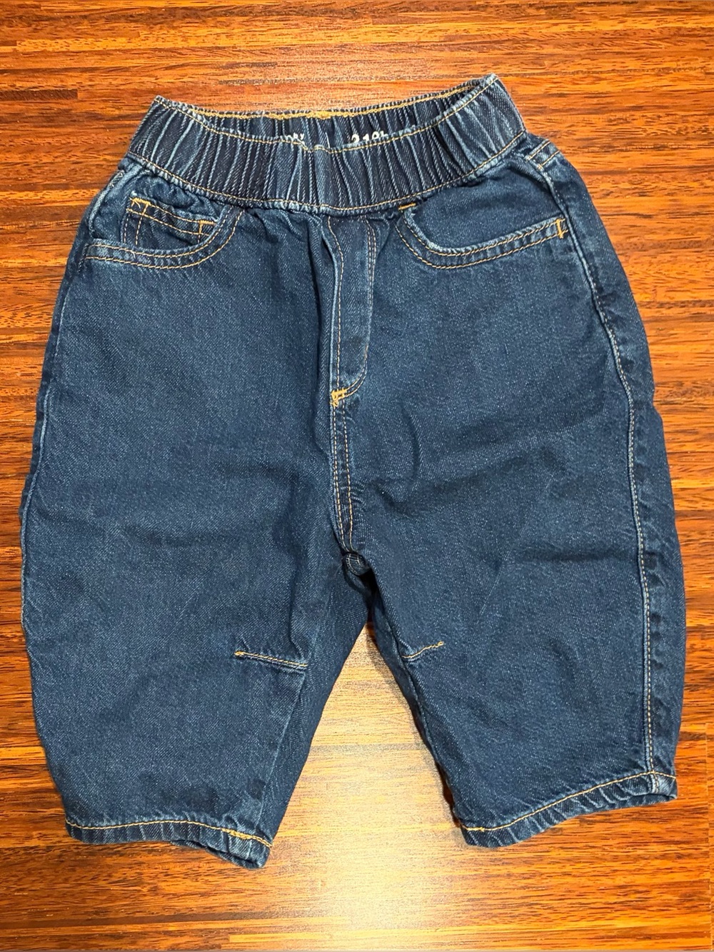 Baby Gap 12-18M Barrel Leg Elastic Waist Denim Jeans